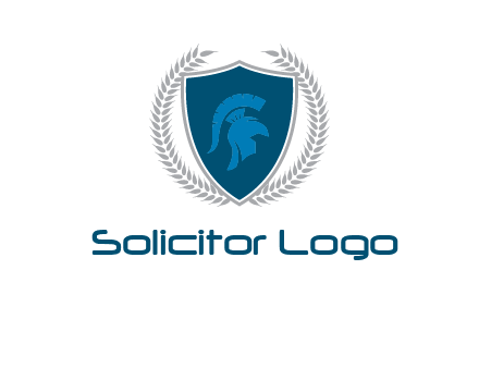 spartan helmet in shield logo