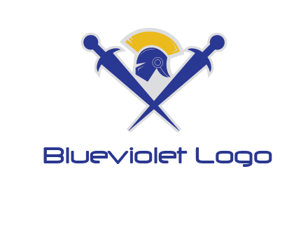 sword with helmet logo