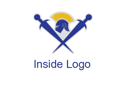 sword with helmet logo