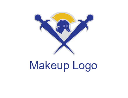 sword with helmet logo