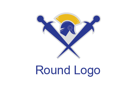 sword with helmet logo