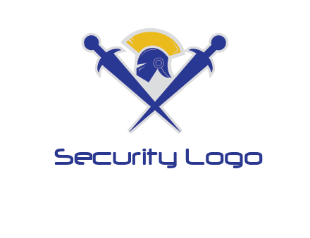 sword with helmet logo
