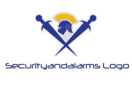 sword with helmet logo