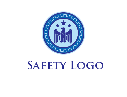 eagle and stars security logo