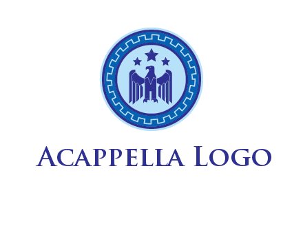 eagle and stars security logo