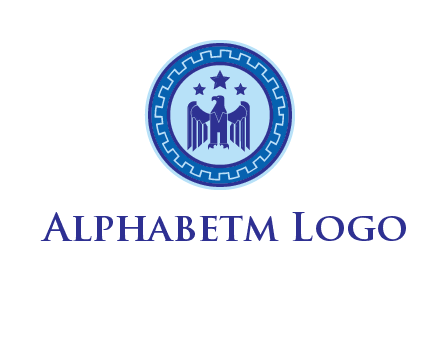 eagle and stars security logo