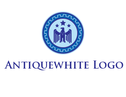 eagle and stars security logo