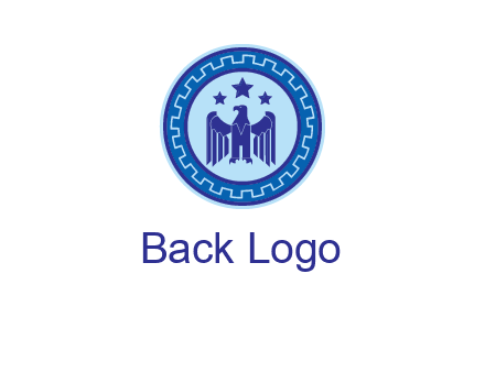 eagle and stars security logo