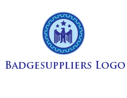 eagle and stars security logo