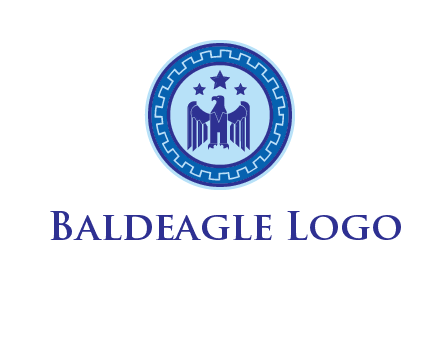 eagle and stars security logo