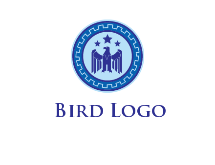 eagle and stars security logo