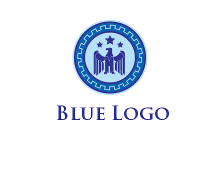 eagle and stars security logo