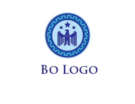 eagle and stars security logo