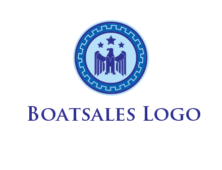 eagle and stars security logo