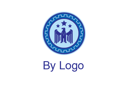 eagle and stars security logo
