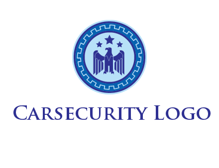 eagle and stars security logo