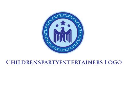 eagle and stars security logo