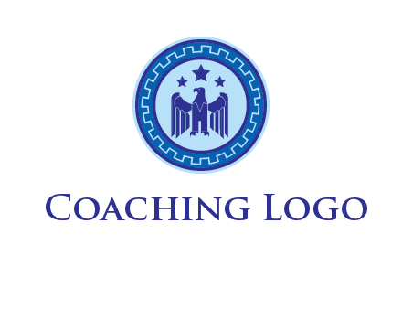 eagle and stars security logo