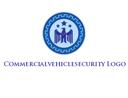 eagle and stars security logo