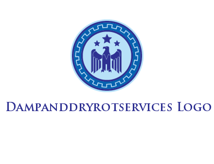 eagle and stars security logo