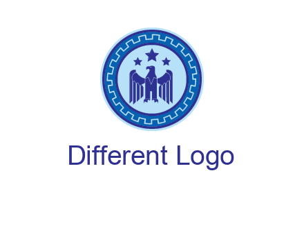eagle and stars security logo
