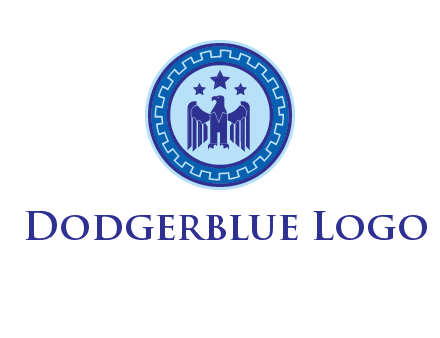 eagle and stars security logo