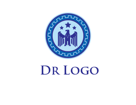 eagle and stars security logo