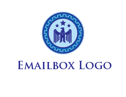 eagle and stars security logo