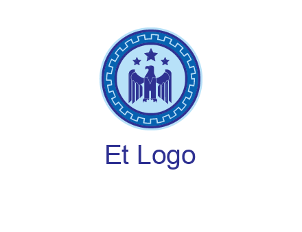 eagle and stars security logo