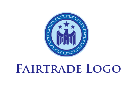 eagle and stars security logo
