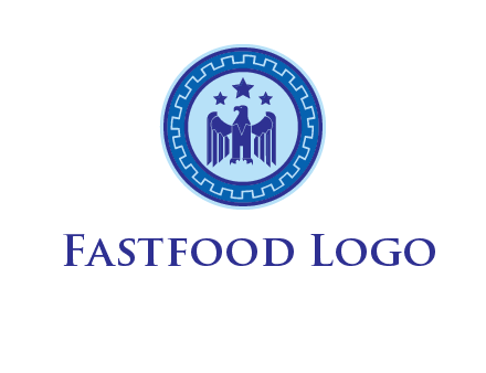 eagle and stars security logo