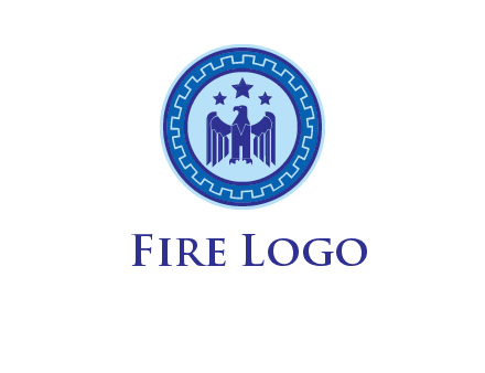 eagle and stars security logo