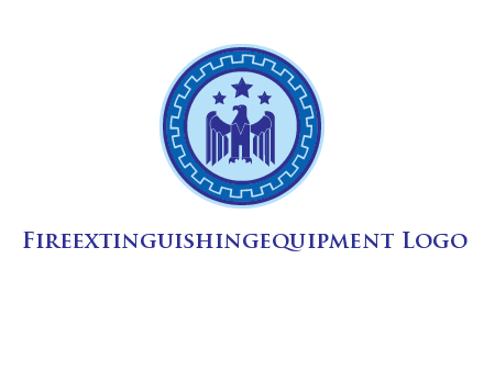 eagle and stars security logo