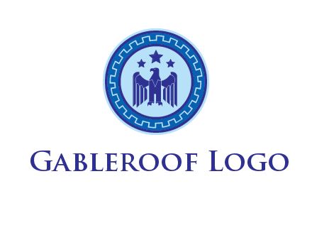 eagle and stars security logo