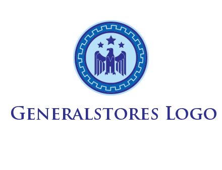 eagle and stars security logo