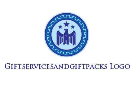 eagle and stars security logo