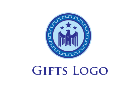 eagle and stars security logo