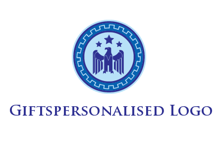 eagle and stars security logo