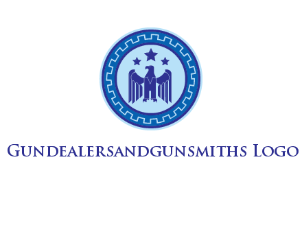 eagle and stars security logo