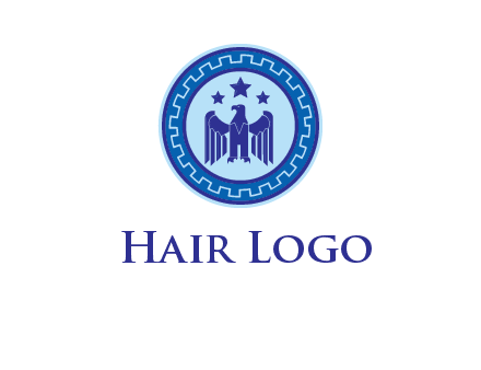 eagle and stars security logo