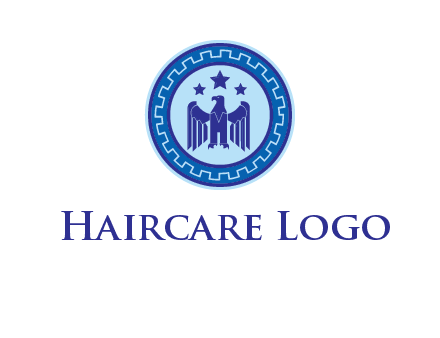 eagle and stars security logo