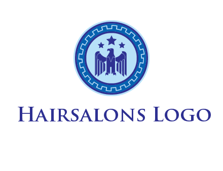 eagle and stars security logo