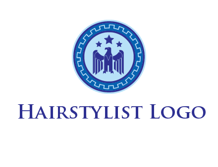eagle and stars security logo