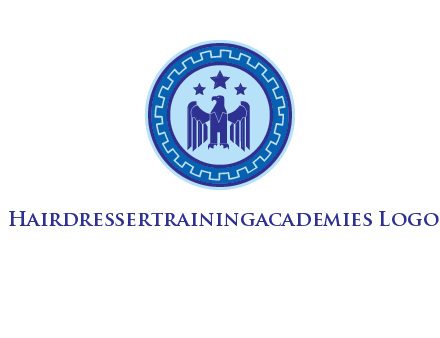 eagle and stars security logo