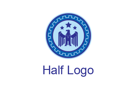 eagle and stars security logo