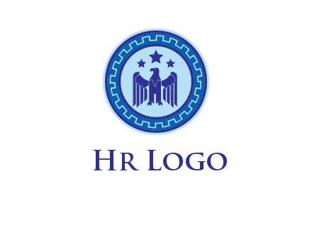 eagle and stars security logo