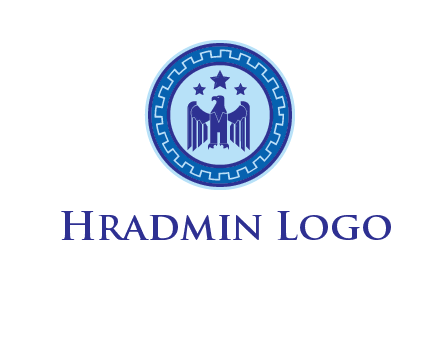 eagle and stars security logo