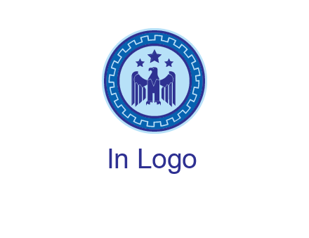eagle and stars security logo