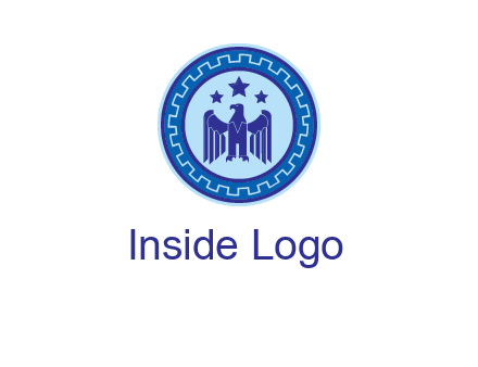 eagle and stars security logo