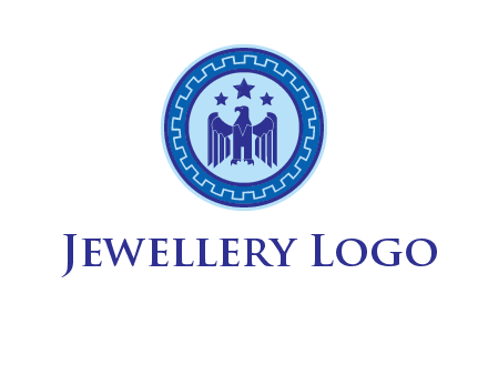 eagle and stars security logo